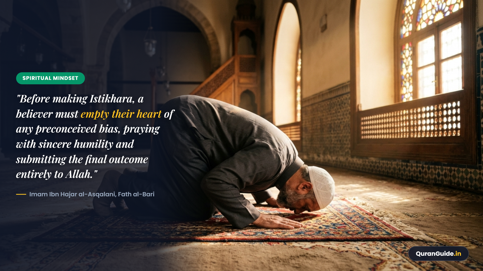Spiritual Mindset and Sujood in Istikhara Prayer