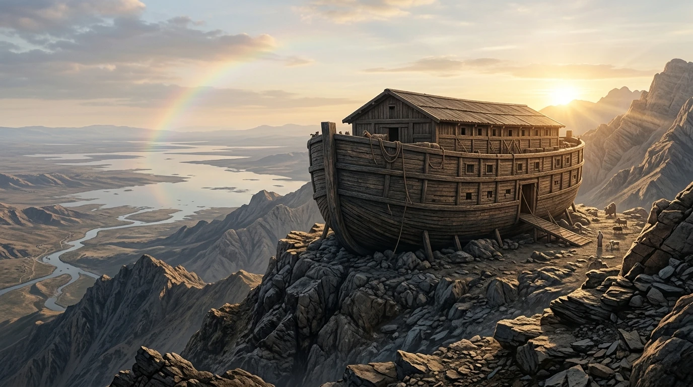 माउंट जूदी पर्वत शिखर पर हज़रत नूह अलैहिस्सलाम की कश्ती और मेसोपोटामिया की घाटी
