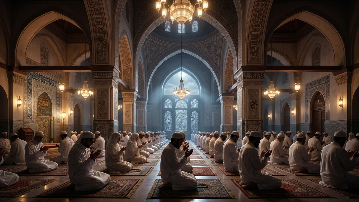Shab e Barat Night of Forgiveness Supplication in Mosque