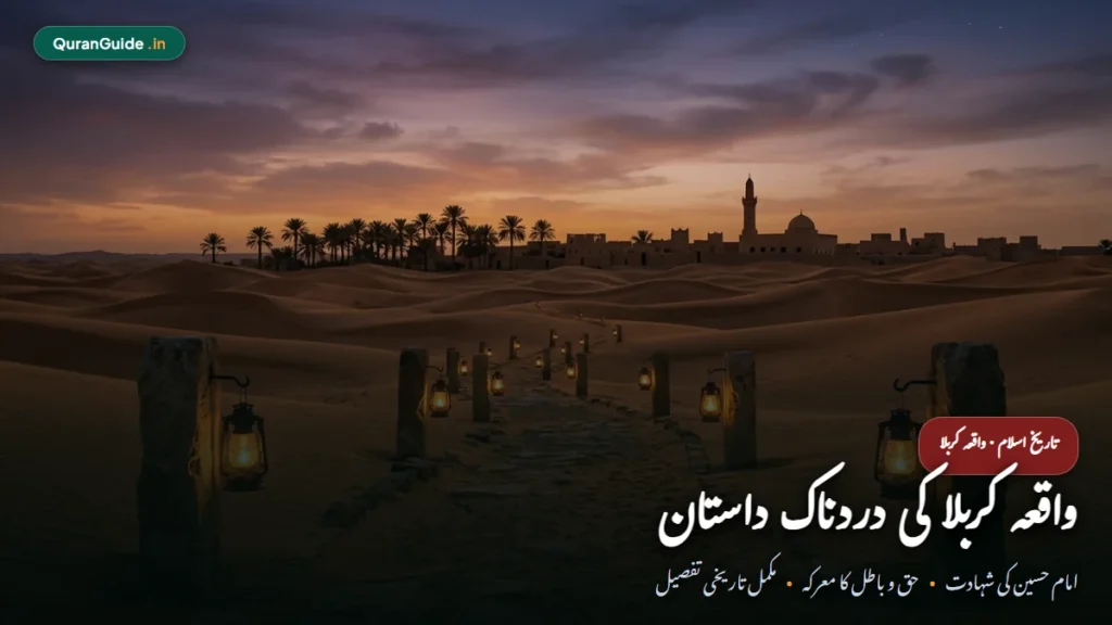 वाक़या-ए-करबला हिंदी में | Waqia E Karbala In Hindi (हज़रत इमाम हुसैन की शहादत, पूरी तारीख़ व दर्दनाक दास्तान)